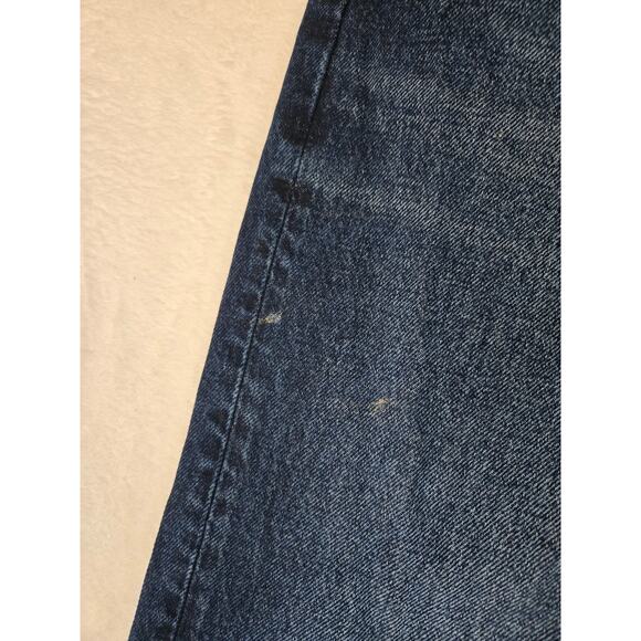 American Eagle Mens 42x32 Jeans Original Bootcut Dark Wash Denim Pants 0785 - Picture 3 of 11